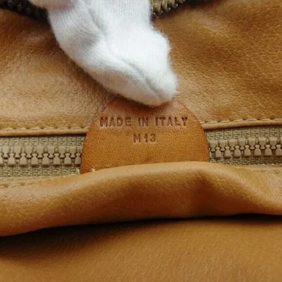 CELINE Clutch bag Brown beige gold Women Authentic secondhand - Picture 4 of 8